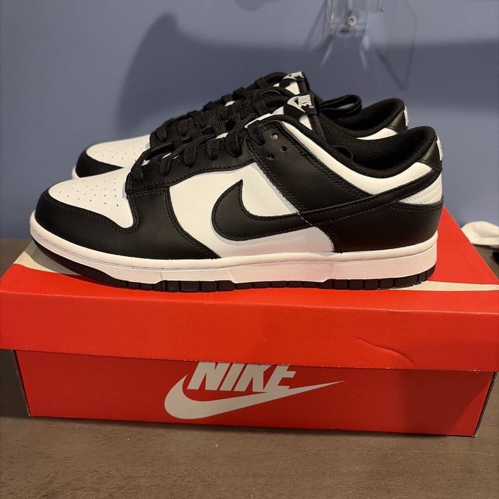 Nike Dunk Low Retro White Black Panda Size 10 Mens